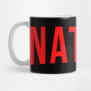 Native American Red Text Design Mug
